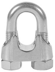 Staaldraadklem 7/8" - 22 mm Eenheid type STUK beugel/draad diameter M14 ca. gewicht 400 gr draad doorlaat (duim) 7/8" draad doorlaat (mm) 22 mm