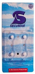 SMELTTABLET SECUMAR (4 STUKS) Eenheid type STUK activeersysteem Secumar verpakt per 4 omschrijving smelttablet