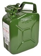 JERRYCAN STAAL              5L Eenheid type	STUK
afmetingen	23 x 11,5 x 30 cm
inhoud	5 L