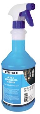 ZETTEX GLAsS & OPPERVLAKTE  1L Eenheid type	STUKaantal op pallet	408inhoud	1 Lverpakking	sprayfleszuurgraad	pH 7