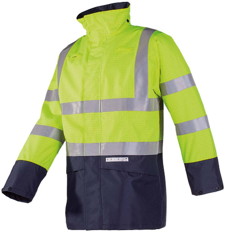 DOORWERKJAS NORM SIGN.GEEL 2XL