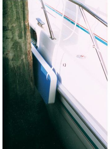 PE vlakke fender 2 blauw