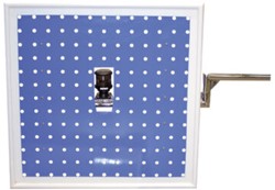 BLAUW BORD PAAL HANDBEDIEND