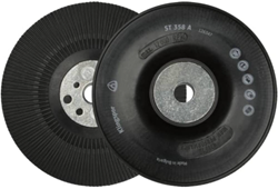 FIBER-STEUNSCHIJF, GERIBD/HARD (ST 358 A) 125MM